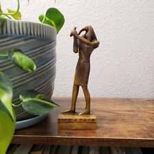 Uniqu Egyptian God Thoth Statue Collectible - Made in Egypt - repaired Handmade  picture