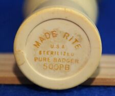 VTG, Made Rite Shaving Brush, Pure Badger Hair, Sterilized, 500 PB, Made in USA picture