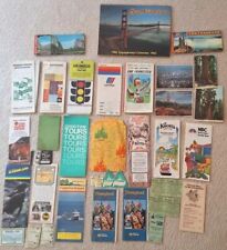 Lot of 38 Vintage Travel Brochures Stubs MAPS 1980s Collectibles California  picture