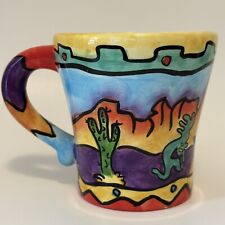 Kokopelli Southwestern Design Mug/Cup Native American Tribal Colorful picture