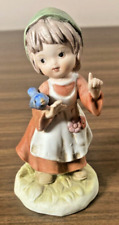 LEFTON CHINA FIGURINE / Girl With Bird / #2732 picture