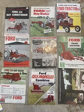 Vintage 1950s Ford Tractor Farm Implement Harvesters Cultivating Broch. Catalogs picture
