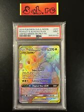 PSA 9 Rowlet & Exeggutor GX Hyper Rare Unified Minds 237/236 Pokémon Card picture