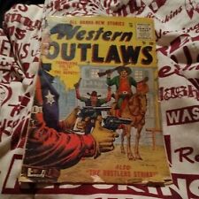 Western Outlaws #10 atlas comics 1955 Joe maneely art golden age Comic Book kid picture