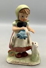 Vintage “Little Shepherd Girl” Figurine By Erich Stauffer. #1546N Hand Painted picture