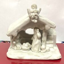 Christmas  Hand-Carved Stone Nativity Jesus in Manger 4” Holiday Small picture