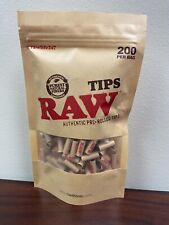 RAW Pre-Rolled Tips Filter Tips - 200 count Bag~Ready To Use picture
