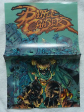Battle Chasers 1997 original promo poster with free Cliffhanger #0 and sticker picture