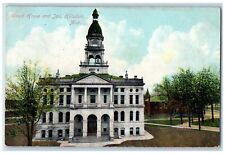 1909 Court House and Jail Hillsdale College MI Antique Posted Postcard picture