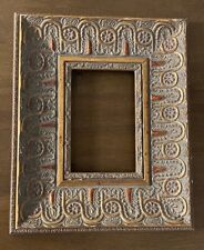 Gold Bronze Painted Ornate Vintage Embossed Floral Design Picture Photo Frame picture