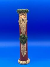 Kurt Adler Christmas Resin Tall Old World Santa Candle Holder-8 1/2” Christmas picture