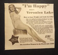 1950’s Actress Veronica Lake Weight Loss Magazine Print Ad picture