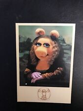 Vintage POSTCARD -Miss Piggy Art Treasures Postcard - Henson Associates 1986 picture