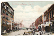 c1910 PC: Second Street Looking East – Tulsa, OK – Smittle Bros Market picture