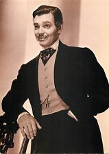 Clark Gable Gone with the Wind Actor Rhett Butler Sepia Tone Vintage Postcard picture