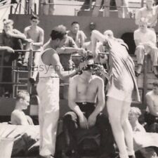 1950s US Navy Sailors Neptune Equator Crossing Party Hazing Ritual Photo #22 picture