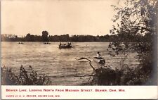 RP Postcard Beaver Lake Looking North from Madison Beaver Dam, Wisconsin~136609 picture