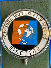 Vintage Rare 1964-65 NY World’s Fair Board Director Automobile Medallion/Badge picture
