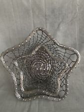 Vintage Dansk Aluminum Starfish Basket India Lot Of 2 Silver Color picture