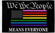 3x5FT Flag We The People Means Everyone Pride LGBT Constitution Equality Love picture