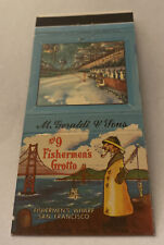 Vintage Matchbook Cover Matchcover Fisherman’s Grotto San Francisco CA picture