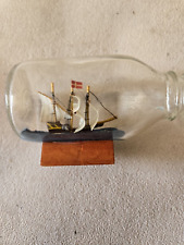 Vintage Ship in a bottle. Sailing Ship. Missing bottle cover. picture