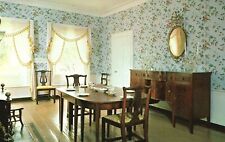 Postcard Ruggles House Historic Home Museum Dining Room Columbia Falls Maine ME picture