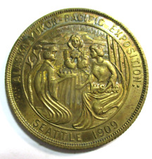 SUPERB MEDAL SEATTLE WORLD'S FAIR 1909 ALASKA YUION PACIFIC EXPO AYP AYPE picture