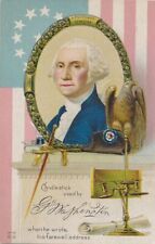 WASHINGTON'S BIRTHDAY - Candlestick Used By George Washington Postcard picture
