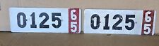 Vtg. '65 Sweedish Import License Plate Pair - Incredible Condition w/ Provenance picture