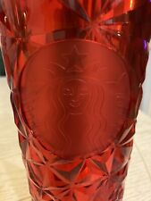 Starbucks Christmas Holidays 2023 Red Diamond Prism Crystal Venti 24oz Tumbler picture