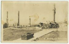 Antique Postcard RPPC Berkley California Fire April 1923 Trunk Car Foundation picture