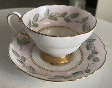 VINTAGE CROWN STAFFORDSHIRE TEA CUP & SAUCER - FINE BONE CHINA - BEAUTIFUL picture