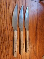 Vintage Yax JAPAN Wood Handle Stainless Steel Knife (Set of 3) picture