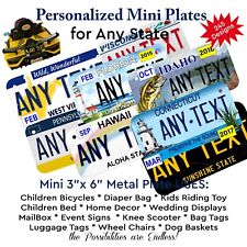 Kids Bicycle Toys Novelty Mini License Plate 3