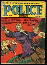 Police Comics #115 VG+ 4.5 Don't Let Them Kill Me Quality Comics 1952 picture