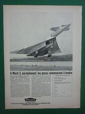 4/1967 PUB BF GOODRICH TIRE NORTH AMERICAN XB-70A ORIGINAL FRENCH AD picture