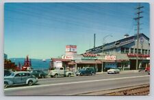 Ivars Acres of Clams Seattle WA Pier 54 Restaurant c1950s Cars Fish Bar Postcard picture