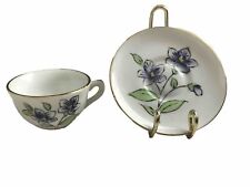 Vintage NIKONIKO IMPORT Hand Painted Miniature Porcelain Tea Cup & Saucer Japan picture