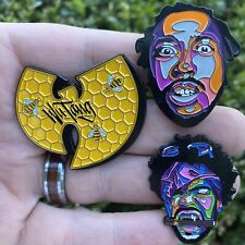 Wu Tang Clan - 3 Enamel Pin Set - Killa Bees, ODB, Method Man picture