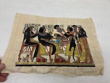 Handmade Egypt Hieroglyphics Papyrus Paper Drawing 9.5