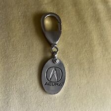 Vintage Acura Keychain Automobile Advertising Logo Silvertone Metal Rare Keyring picture