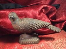 Antique Cast Iron Bird Finial ￼Door Stop Decor Pigeon Dove Bookend picture