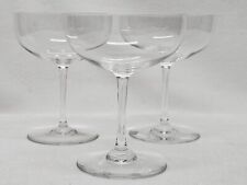 Set Of 3 Signed Baccarat Perfection Champagne Sherbet Glasses  4 5/8