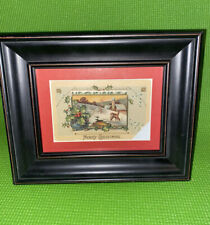 Antique Merry Christmas 1911 German Postcard w/ Stamped Postage Vintage picture