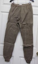 New USGI Polypro Cold Weather Drawers Pants ECWCS Thermal Army Brown Medium  picture