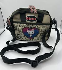 VINTAGE SANRIO 100 Cats 90's Messenger Crossbody Organizer Handbag Purse picture