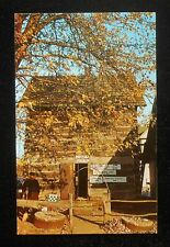 1970s Historic Old Log Jail Millstones Nashville IN Brown Co Postcard Indiana picture