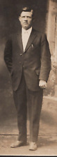 5B Photograph RPPC Handsome Man Mathis Wilson Studio Portrait 1920-30's picture