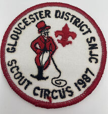 Boy Scouts Of America Gloucester District Scout Circus Patch Vintage 1987 SNJC picture